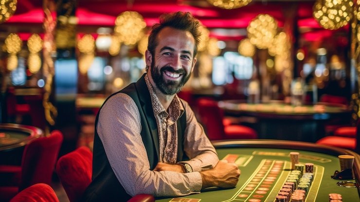 megawin100 Ceme Online table layout showing cards, betting areas, and dealer position